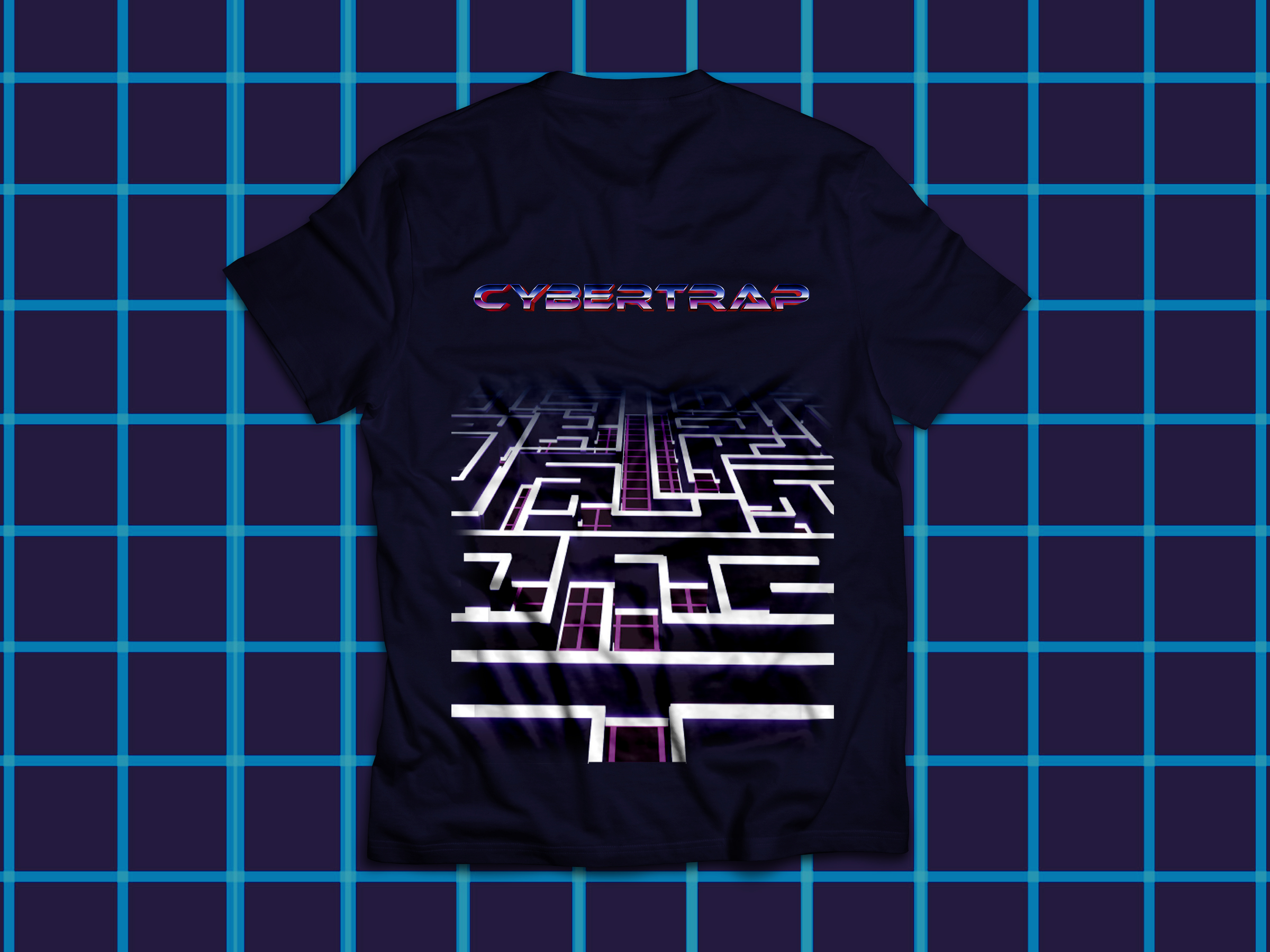 T-shirt promotionnel porté par l'équipe Cybertrap